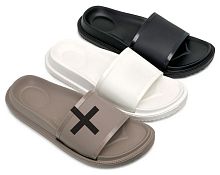 4906 W-IS Обувь пляжная женская Lucky Land (белый/черный)