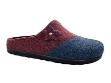 AG0119 Тапочки женские  Evalli /Бордово-синий/