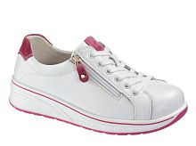 86961-4-5 Туфли женские Evalli /Бело-бордовый/