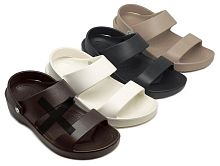 4748 W-EVA-2C Обувь пляжная женская (белый, латте,черный) Lucky Land